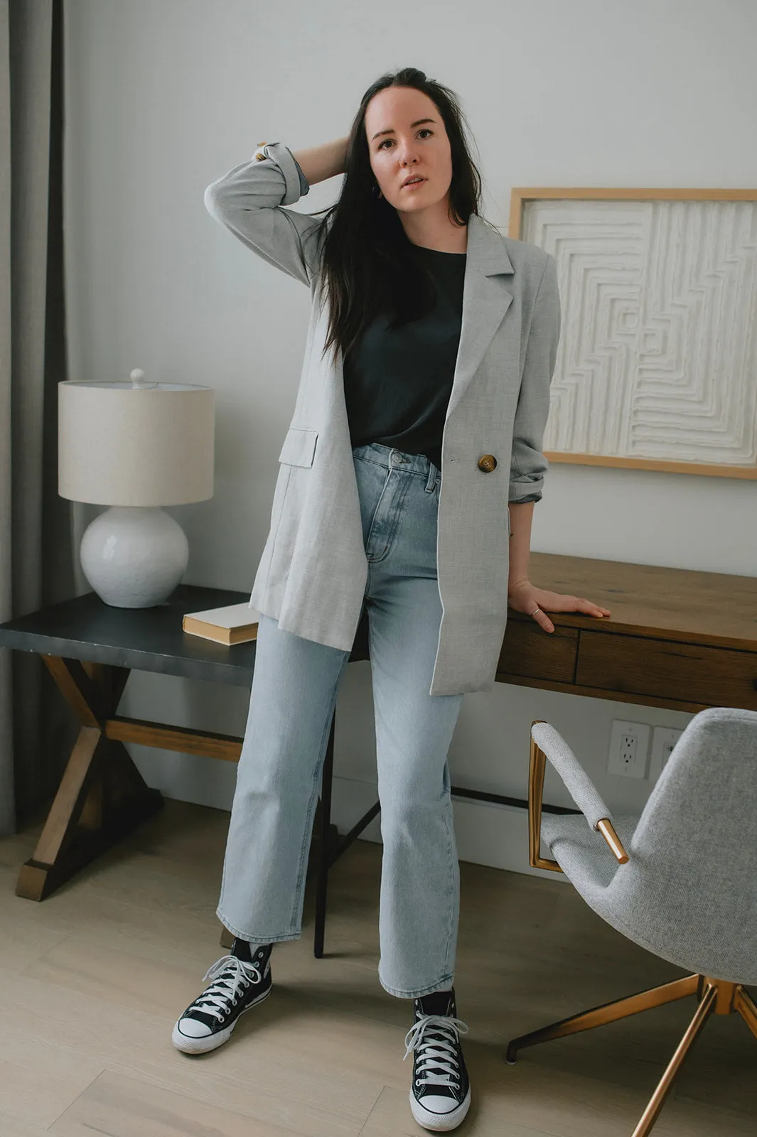 The Wadina Blazer by Inwear - Light Grey Melange
