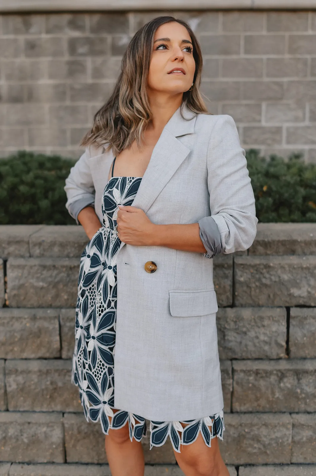 The Wadina Blazer by Inwear - Light Grey Melange