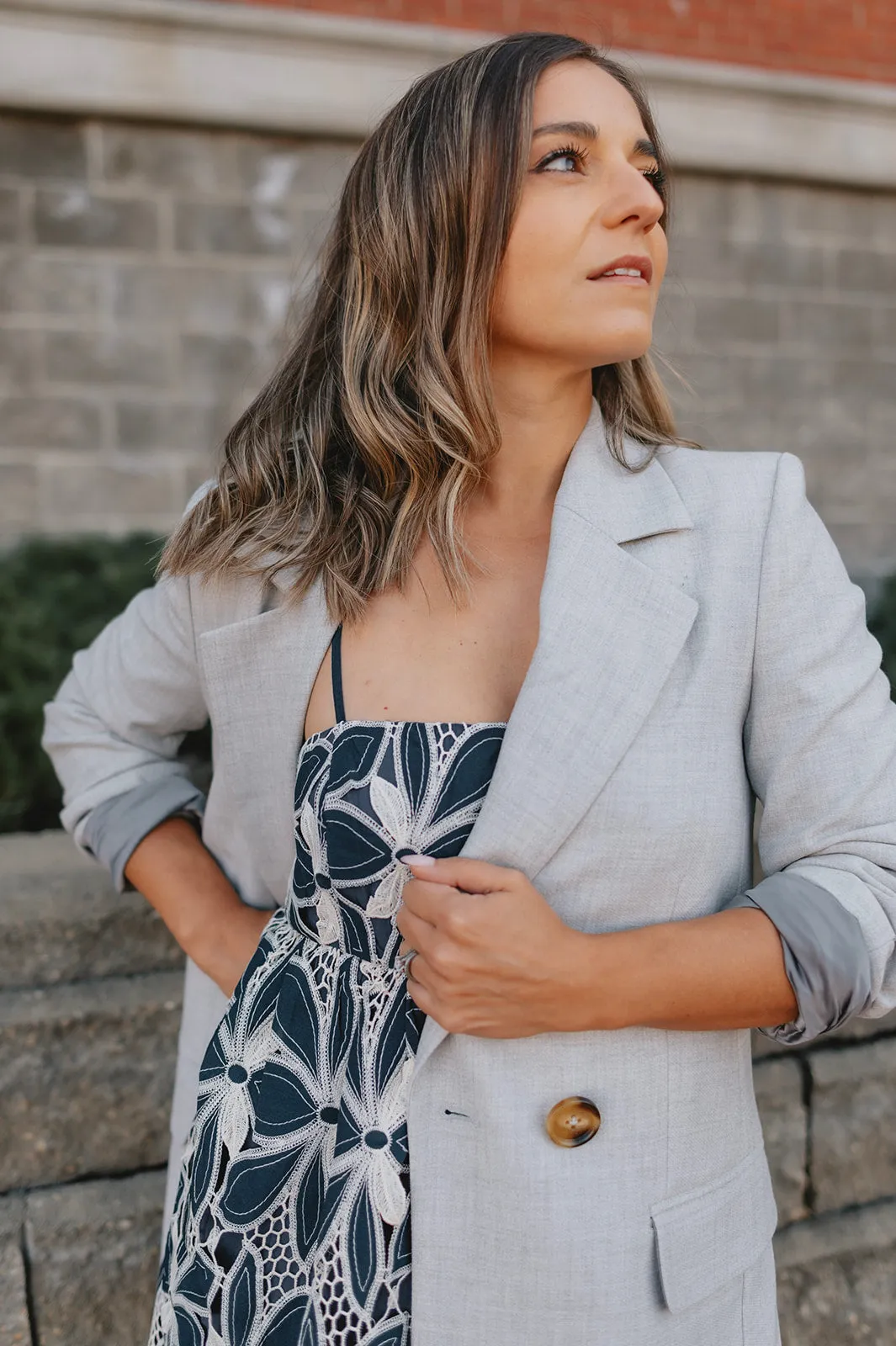 The Wadina Blazer by Inwear - Light Grey Melange