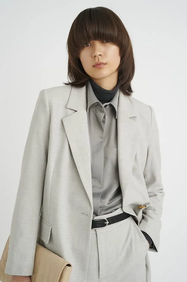 The Wadina Blazer by Inwear - Light Grey Melange