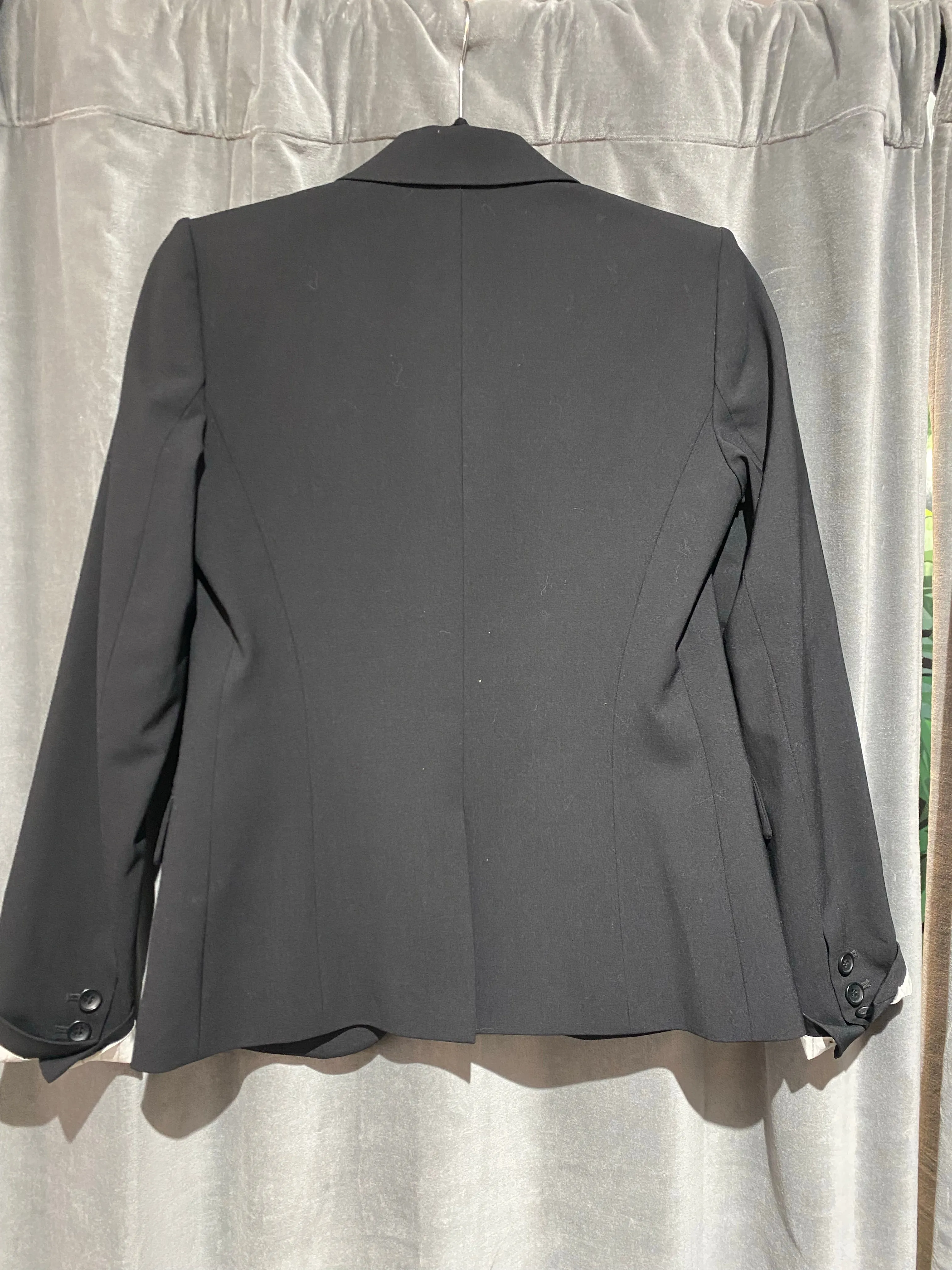 Theory Black Classic Single Button Blazer