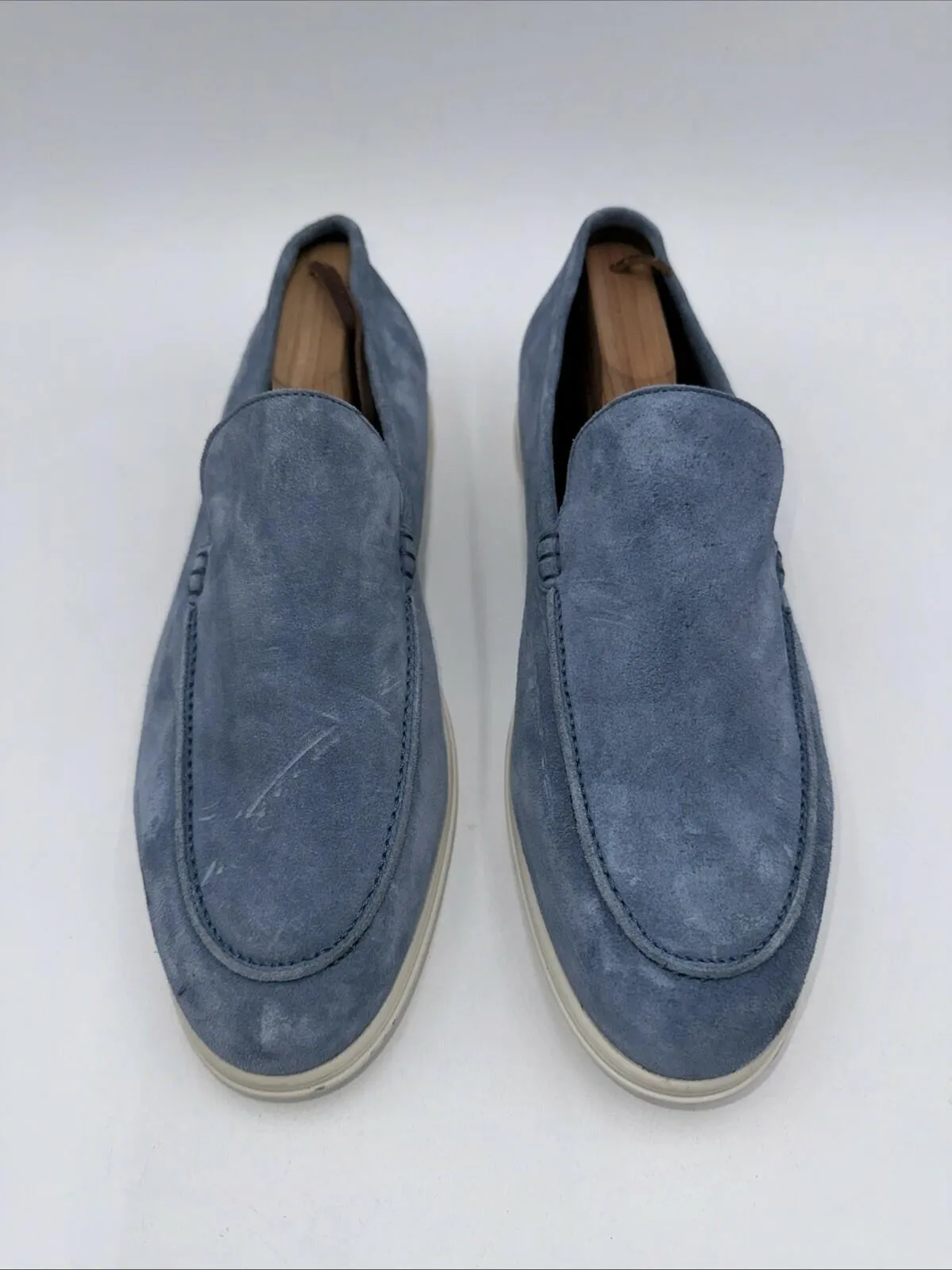 To Boot New York Men’s Cassidy Moc Toe Loafers Sky Blue Suede Size 9.5 - Very Good