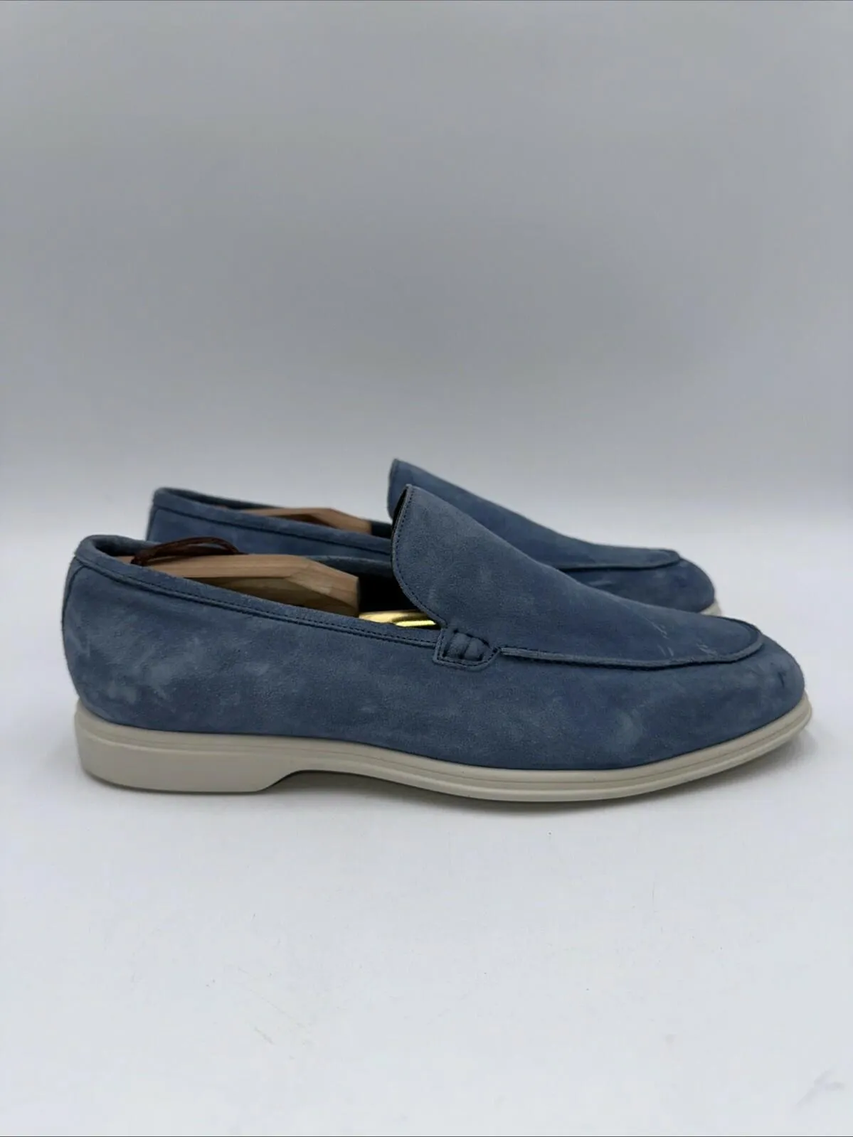 To Boot New York Men’s Cassidy Moc Toe Loafers Sky Blue Suede Size 9.5 - Very Good