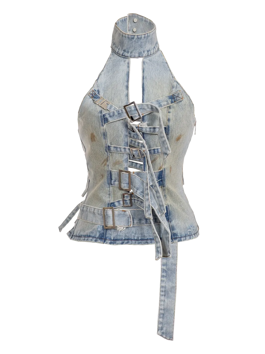 TREATED STRAPPED-IN TOP