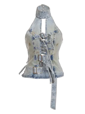 TREATED STRAPPED-IN TOP