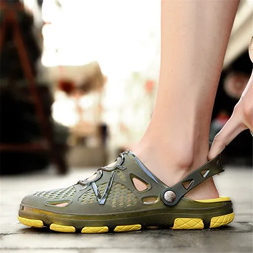 Unisex Non Slip Breathable Sport Slides（Yellow）