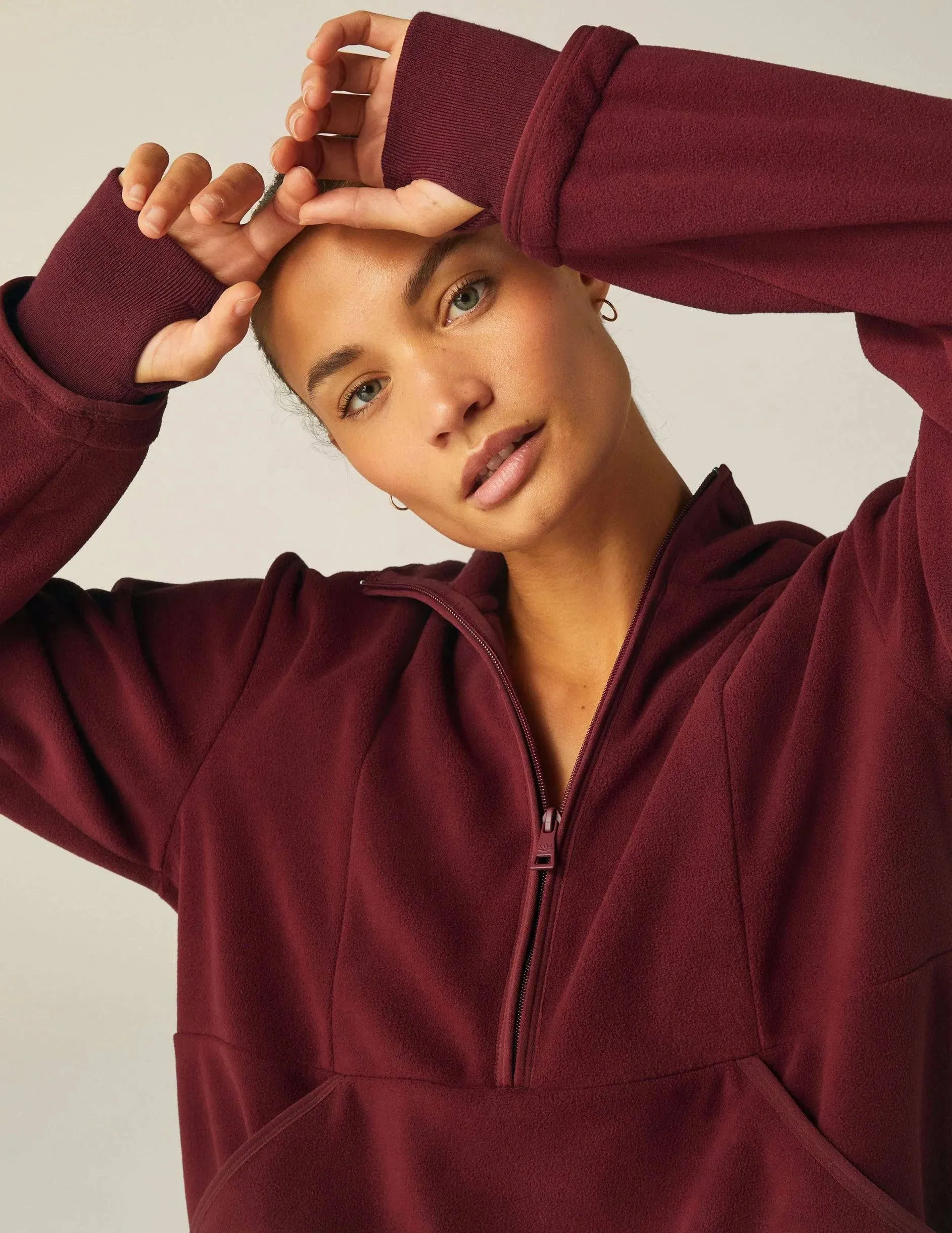 Urban Explorer Half Zip Pullover by Beyond Yoga | California Merlot