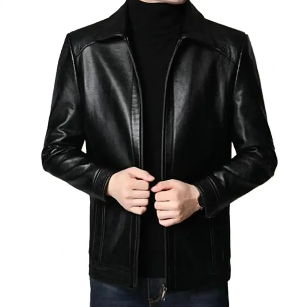 UrbanEdge Men's Slim Leather Blazer