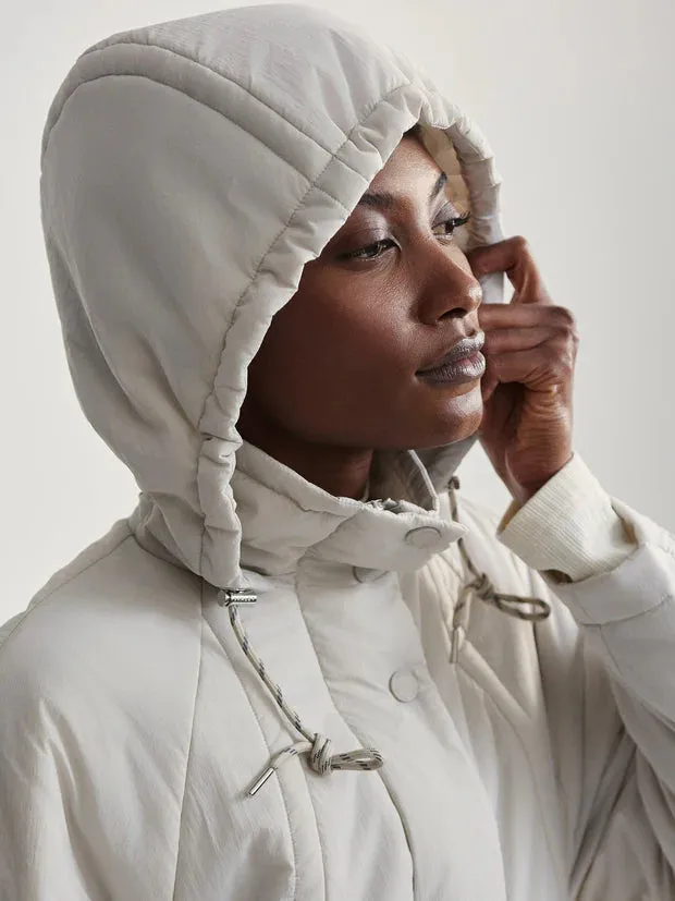 Varley Elle Light Padded Parka in Rainy Day
