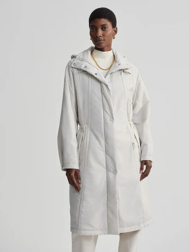 Varley Elle Light Padded Parka in Rainy Day
