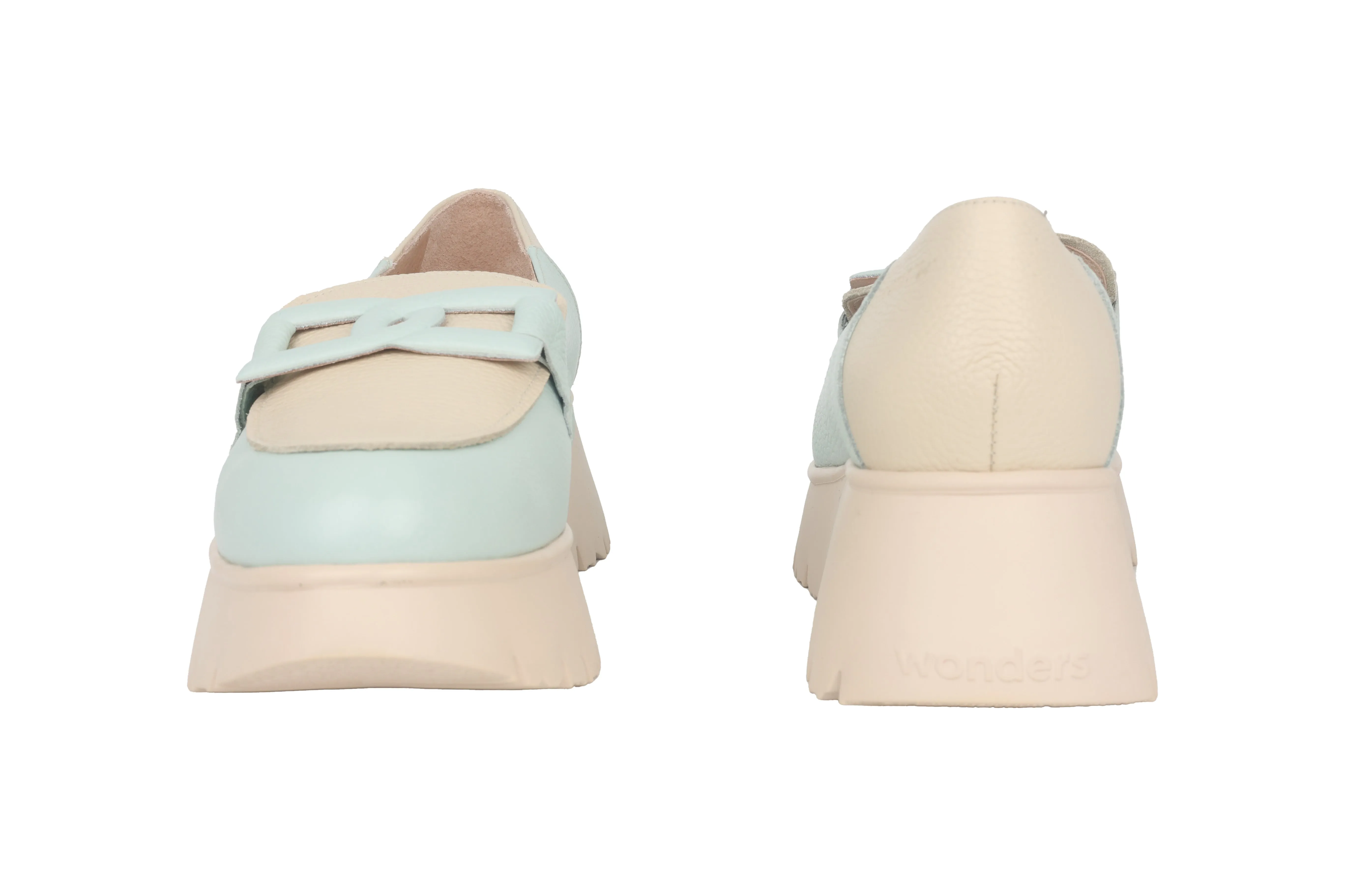 'Venecia' women's loafers - blue mix