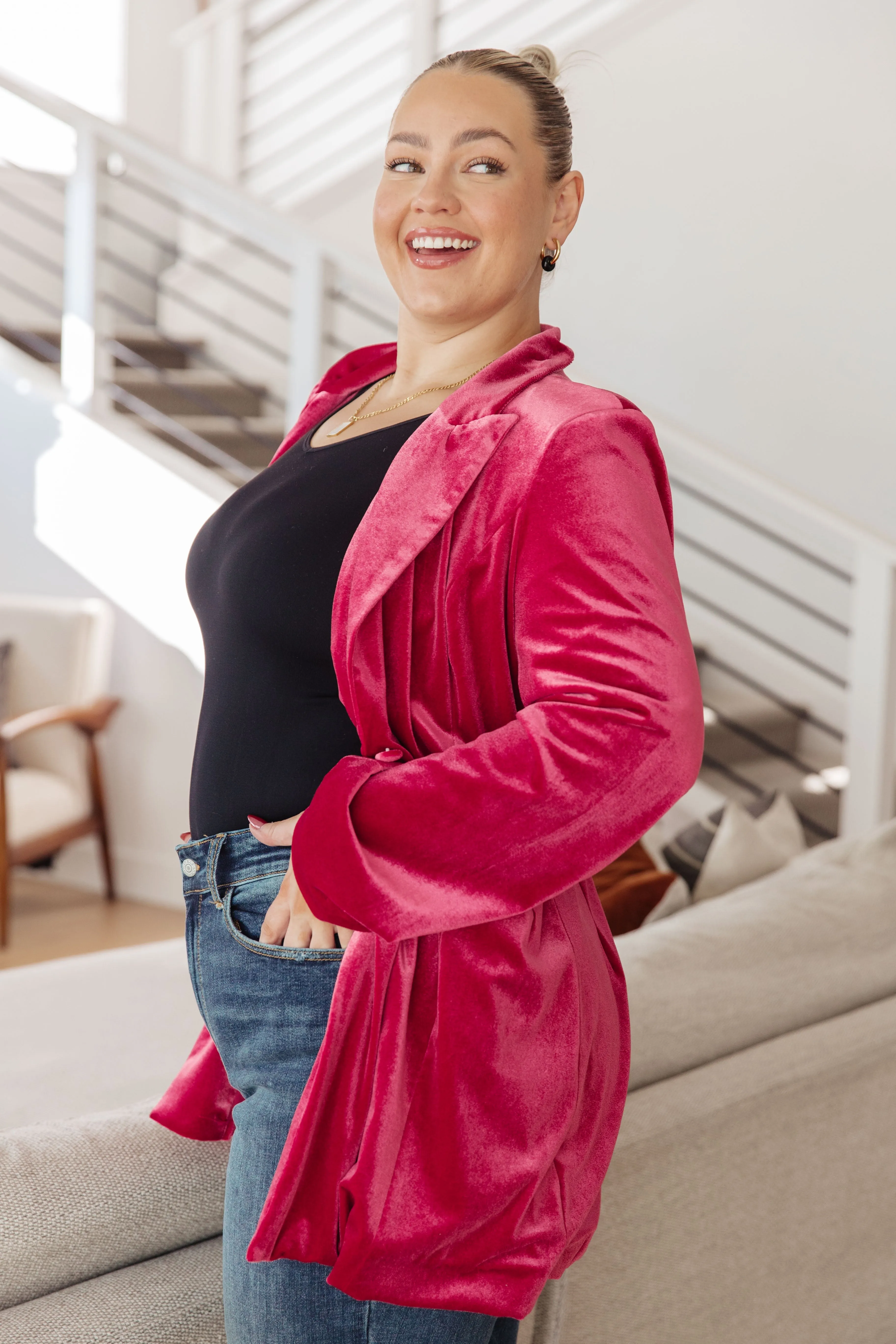 Verity Velvet Blazer (Ships in 2-3 Weeks)