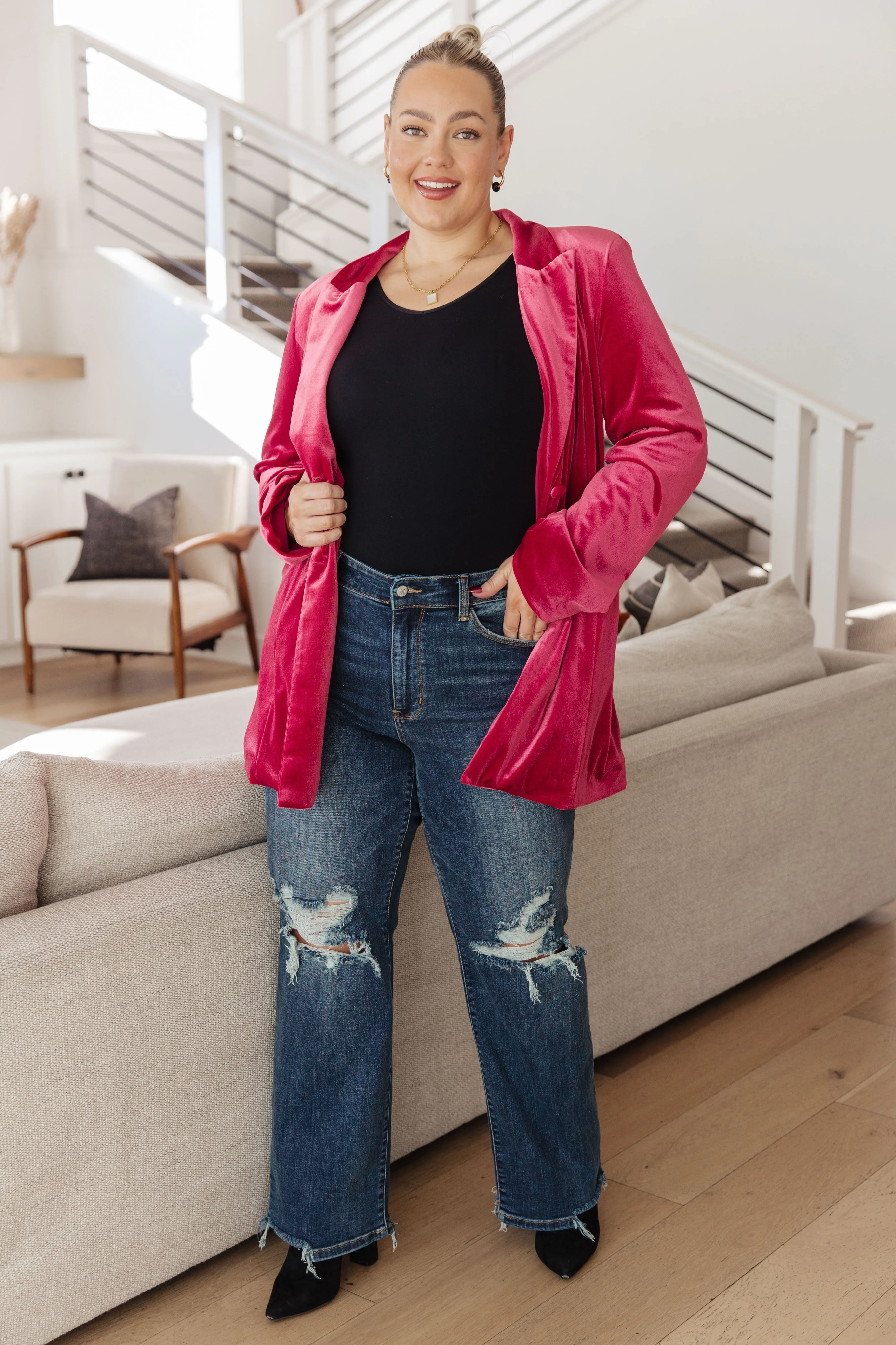 Verity Velvet Blazer (Ships in 2-3 Weeks)