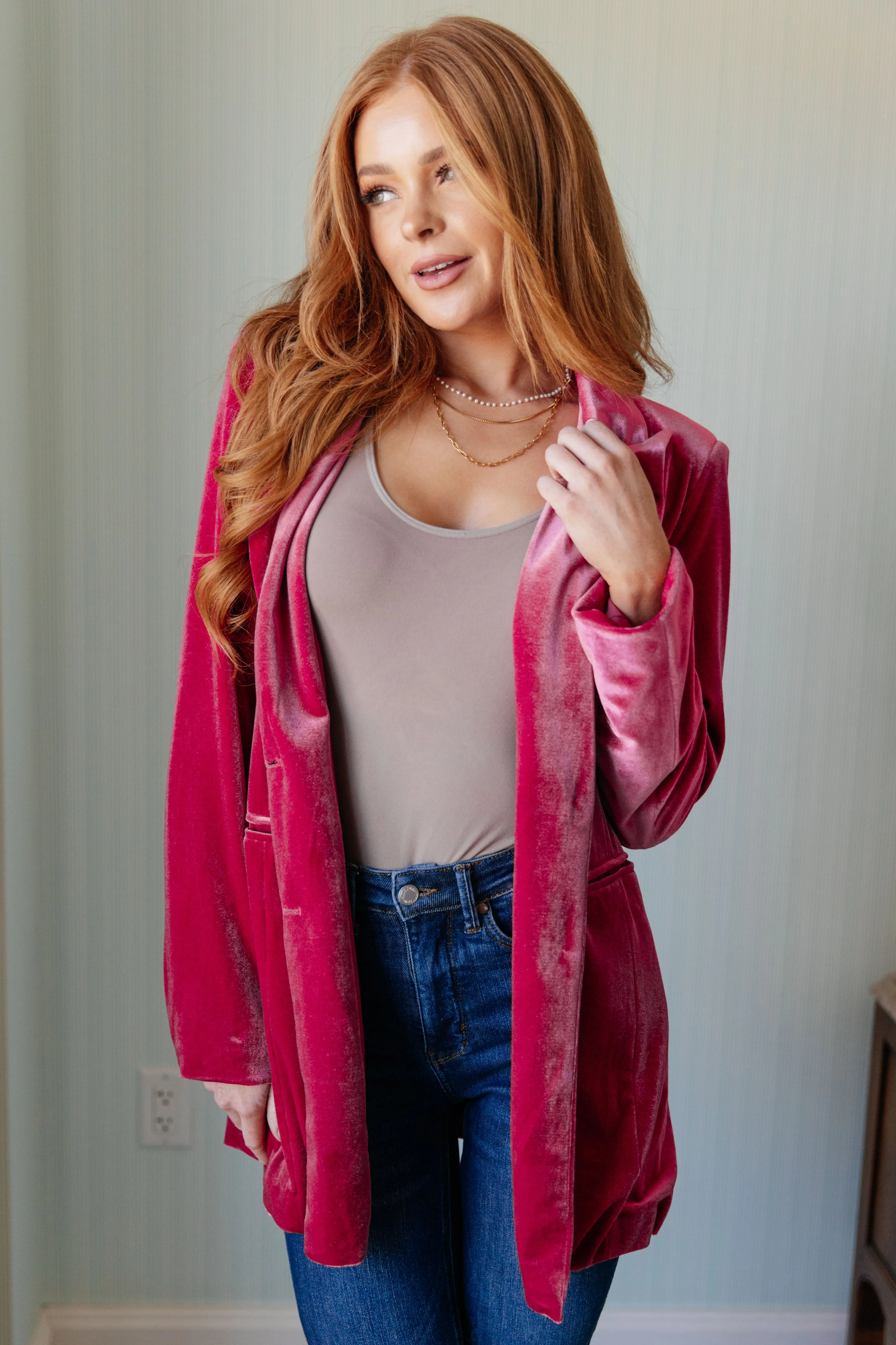 Verity Velvet Blazer (Ships in 2-3 Weeks)