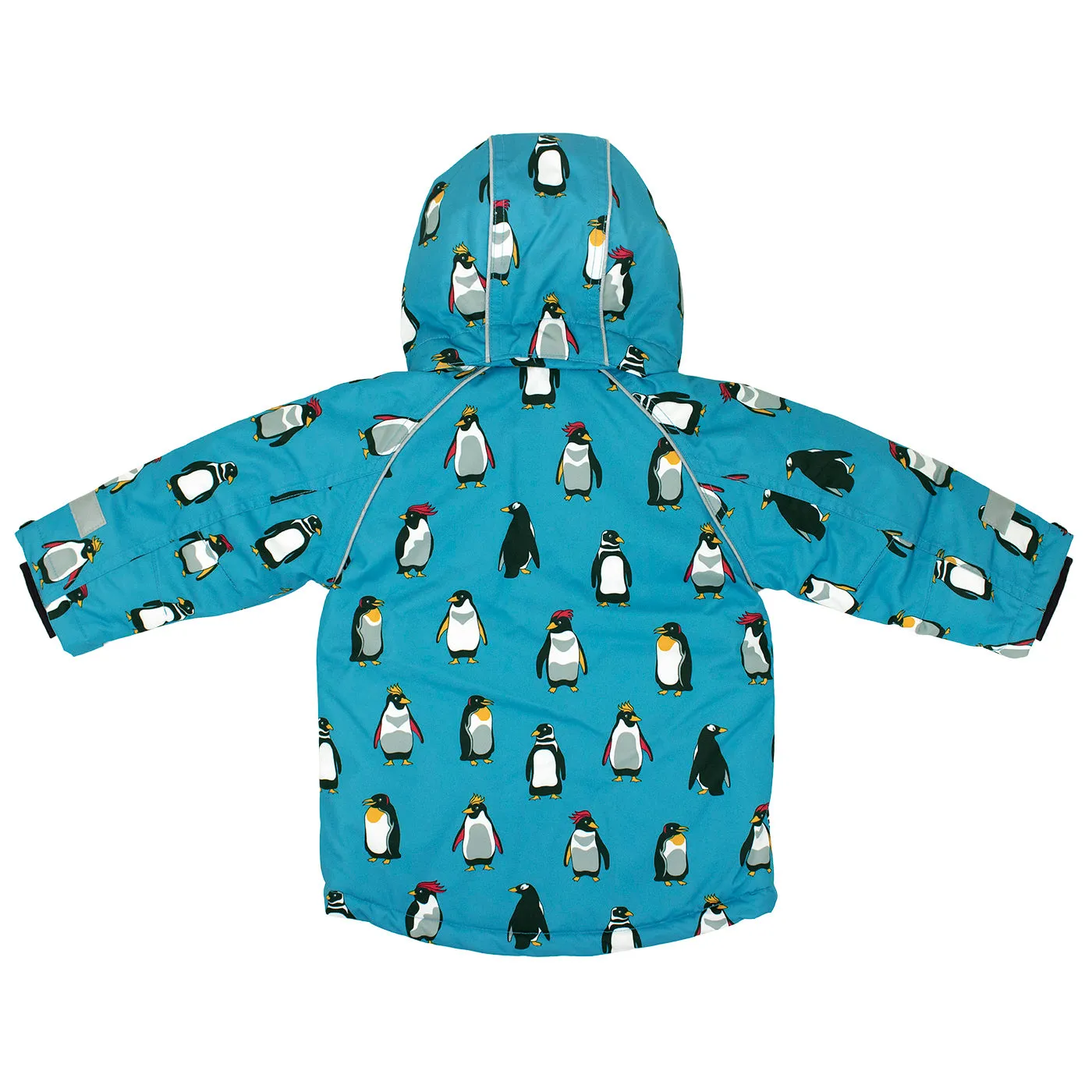 Villervalla Winter CoatPenguin Sky Blue - Kids organic clothing jacket