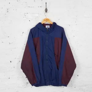 Vintage Adidas Cagoule Jacket - Blue/Burgundy - XL