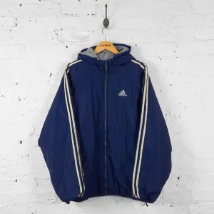 Vintage Adidas Reversible Jacket - Navy/Grey - L