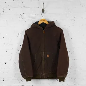 Vintage Carhartt Hooded Jacket - Brown - S
