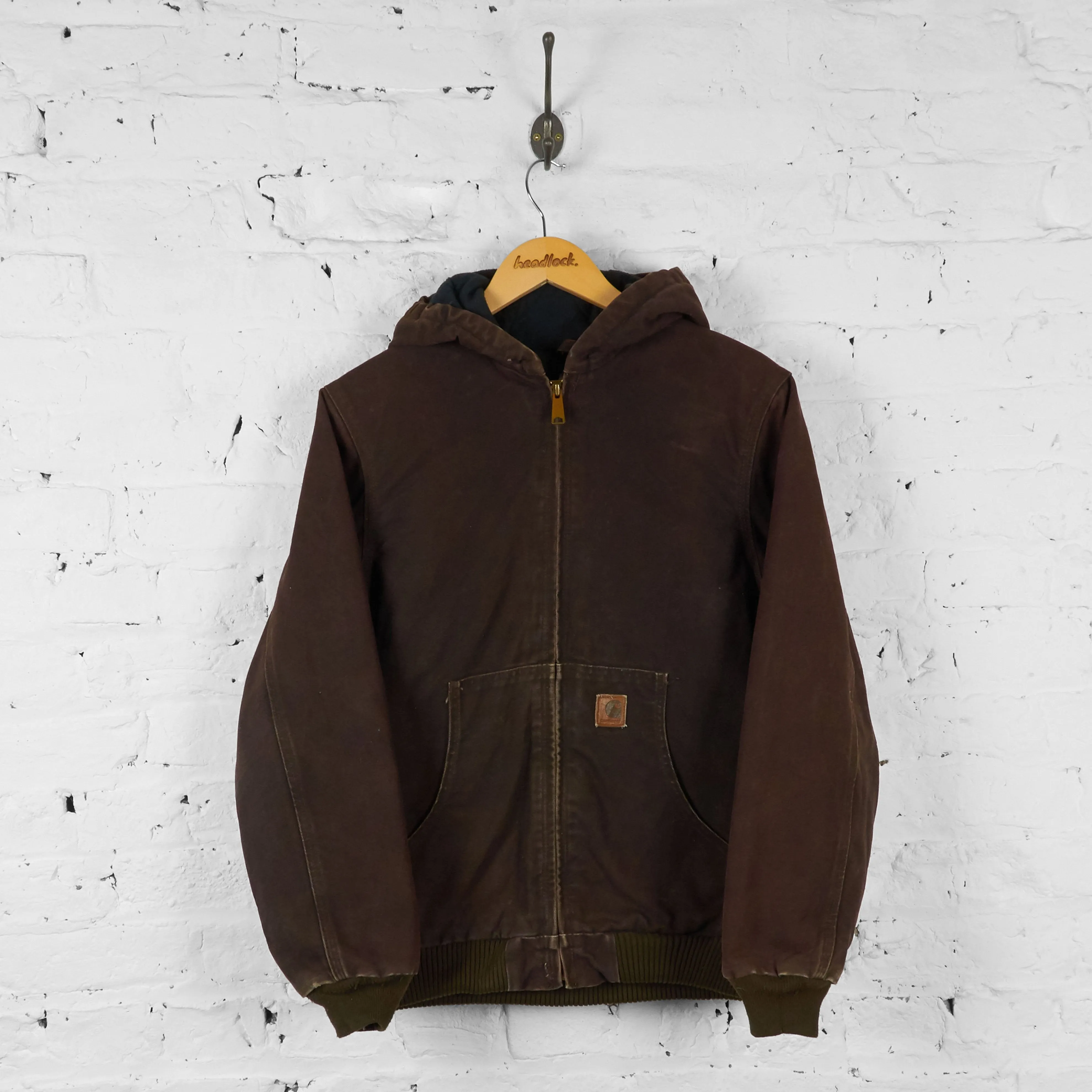 Vintage Carhartt Hooded Jacket - Brown - S