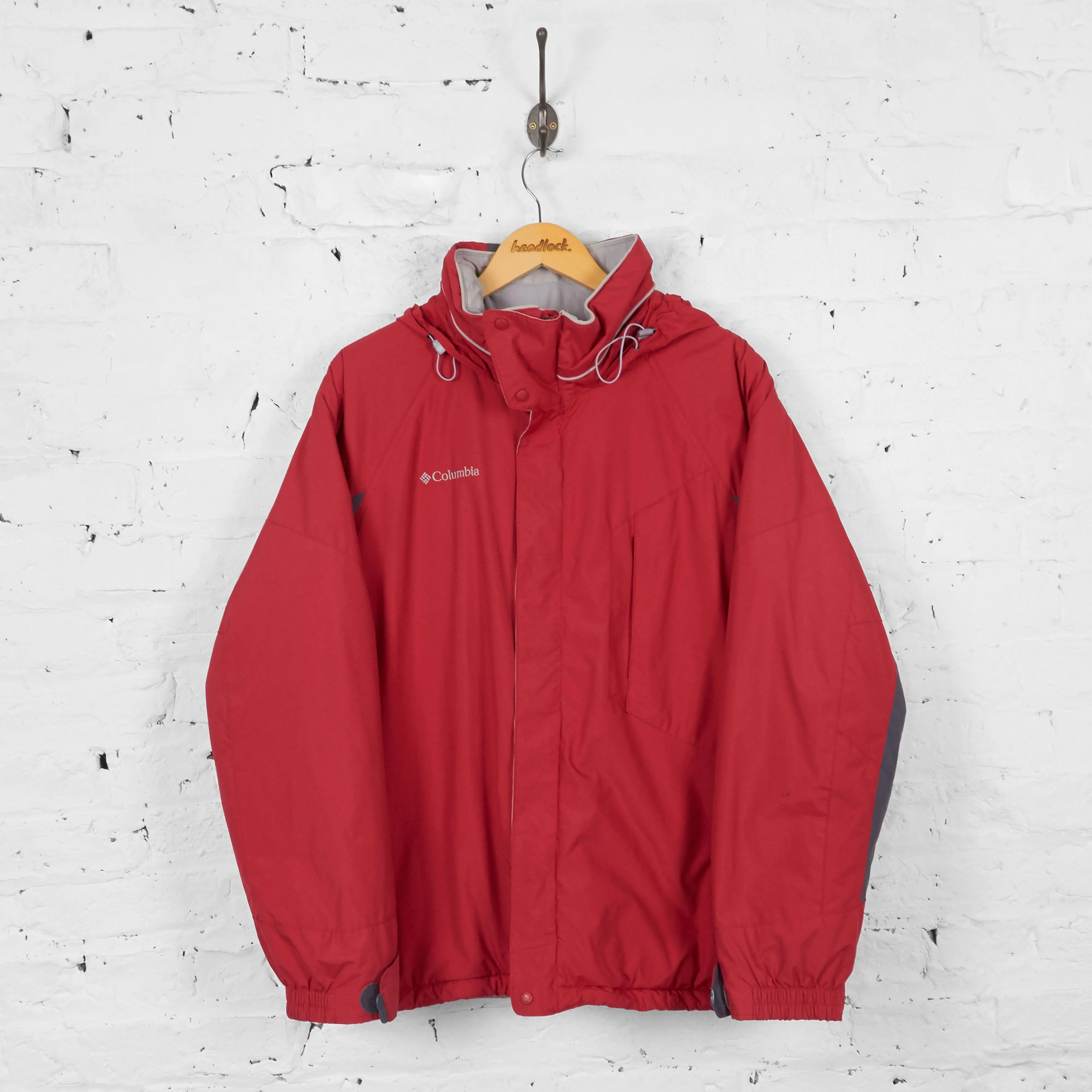 Vintage Columbia Padded Jacket - Red - L