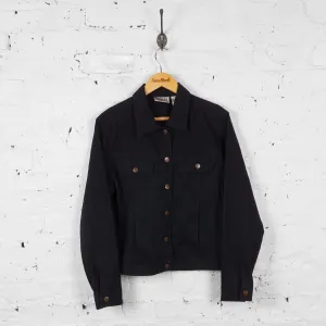 Vintage Denim Jacket - Black - M