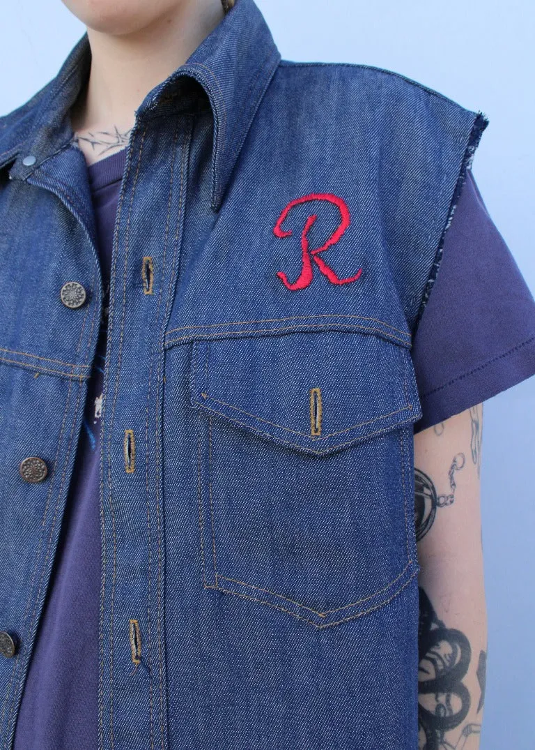Vintage Denim Vest S0398