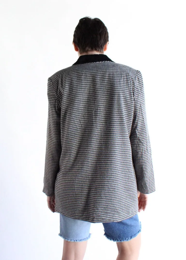 Vintage Houndstooth Blazer S0078