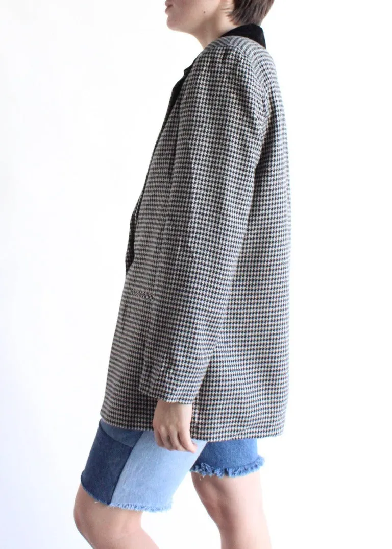 Vintage Houndstooth Blazer S0078