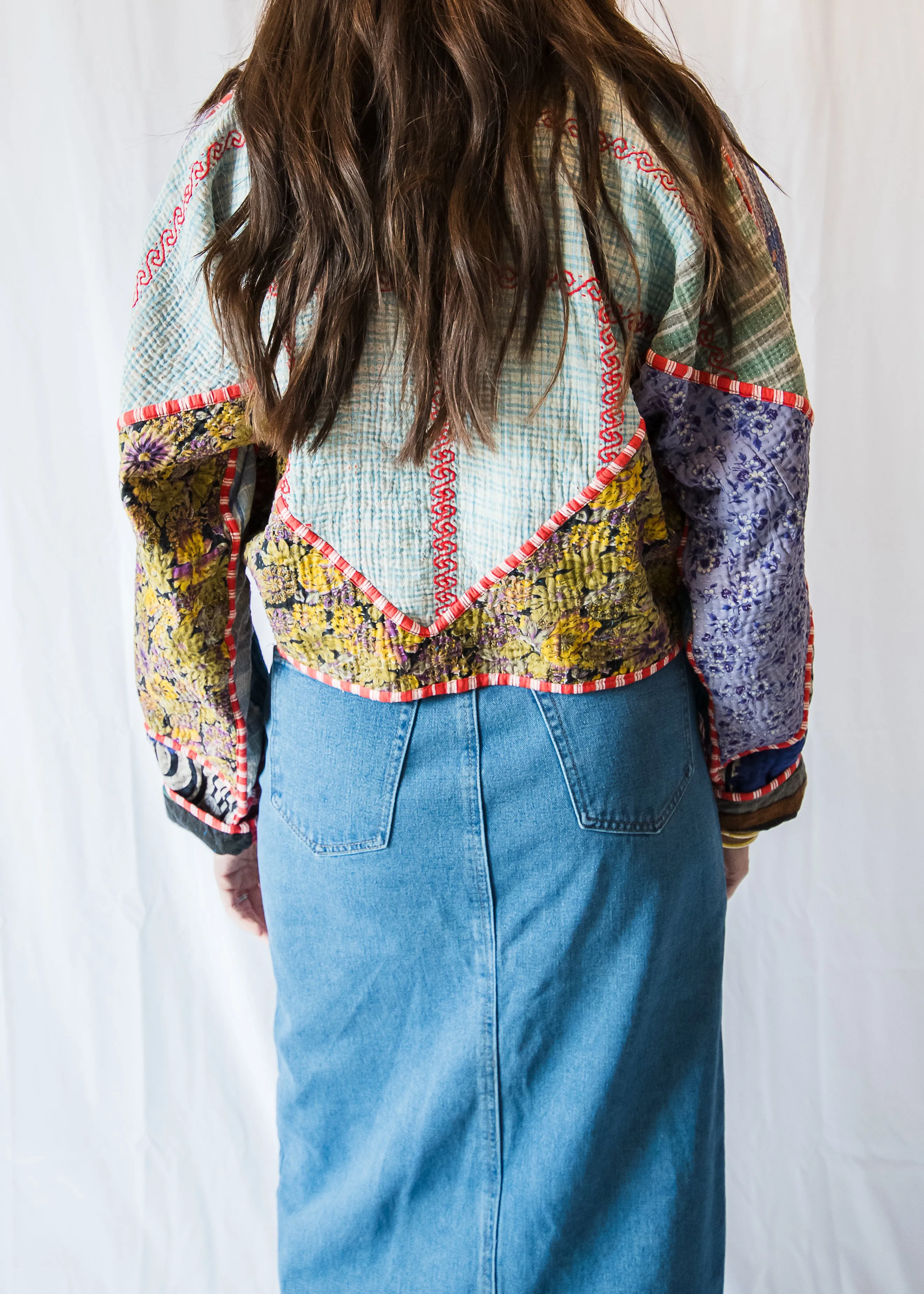 Vintage Quilted Bomber