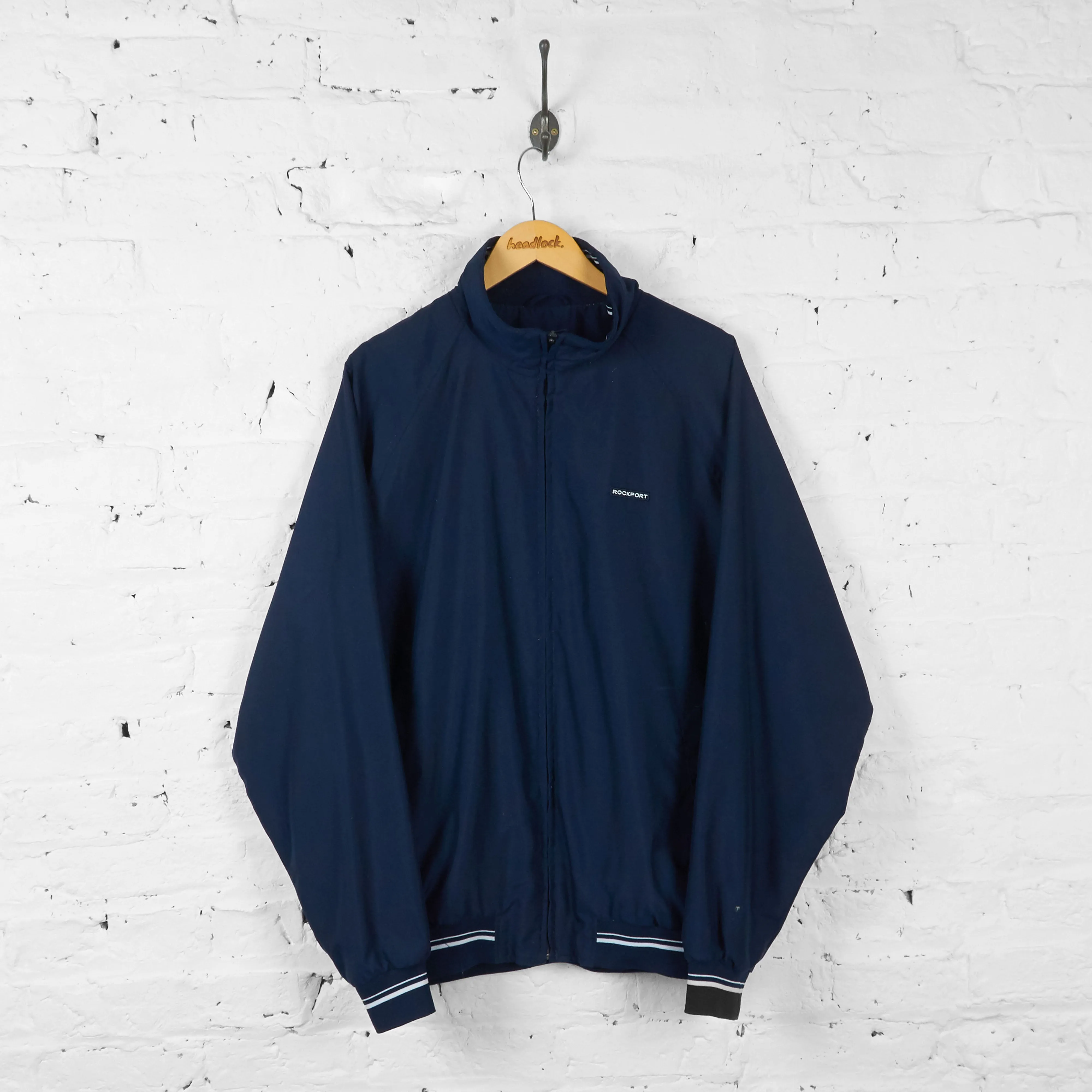 Vintage Rockport Bomber Jacket - Navy - XL