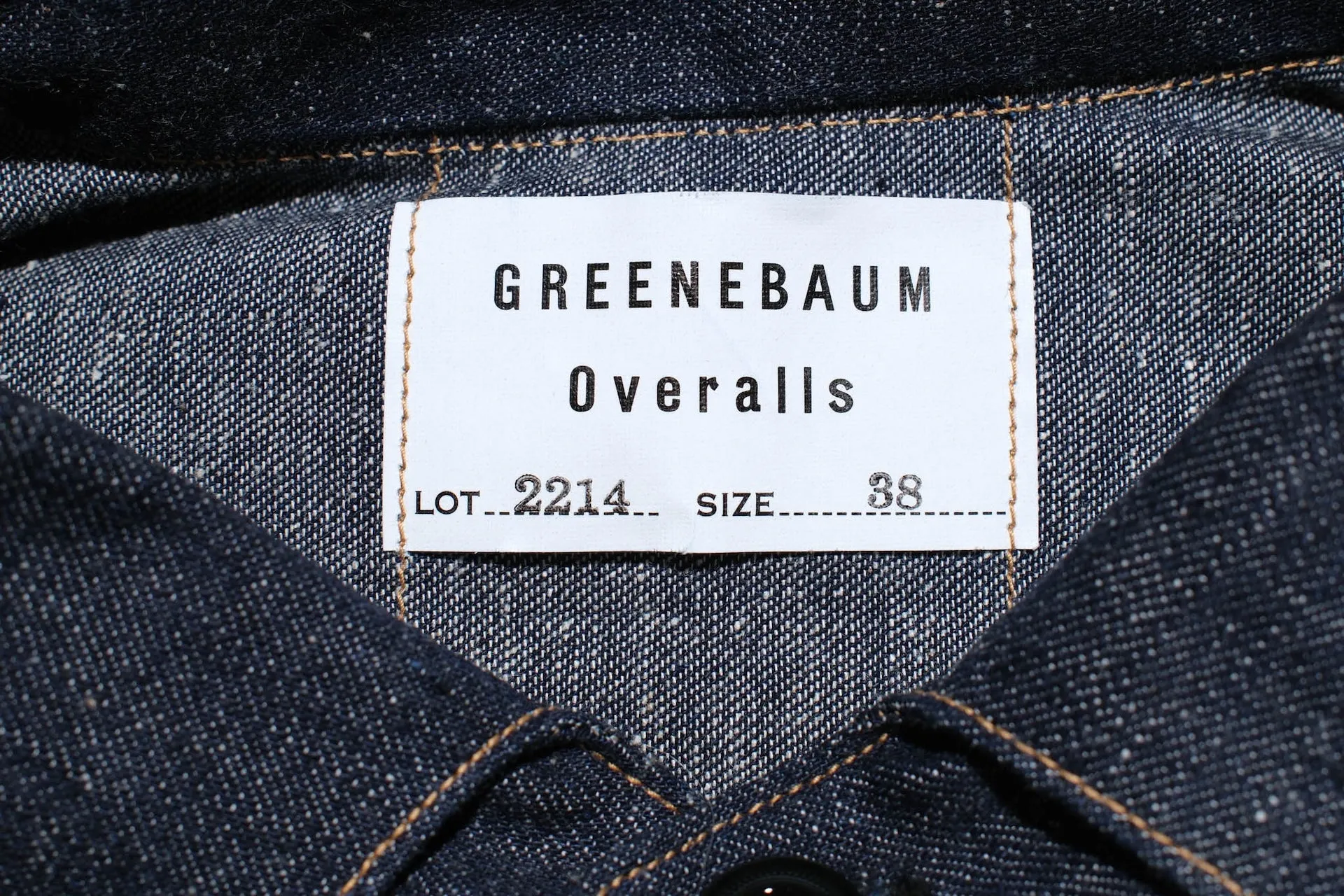 Warehouse 11oz "Greenebaum" Leather Bound Indigo Dyed Denim Blouse