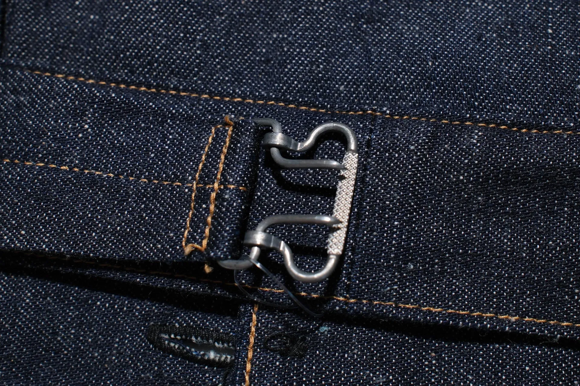 Warehouse 11oz "Greenebaum" Leather Bound Indigo Dyed Denim Blouse