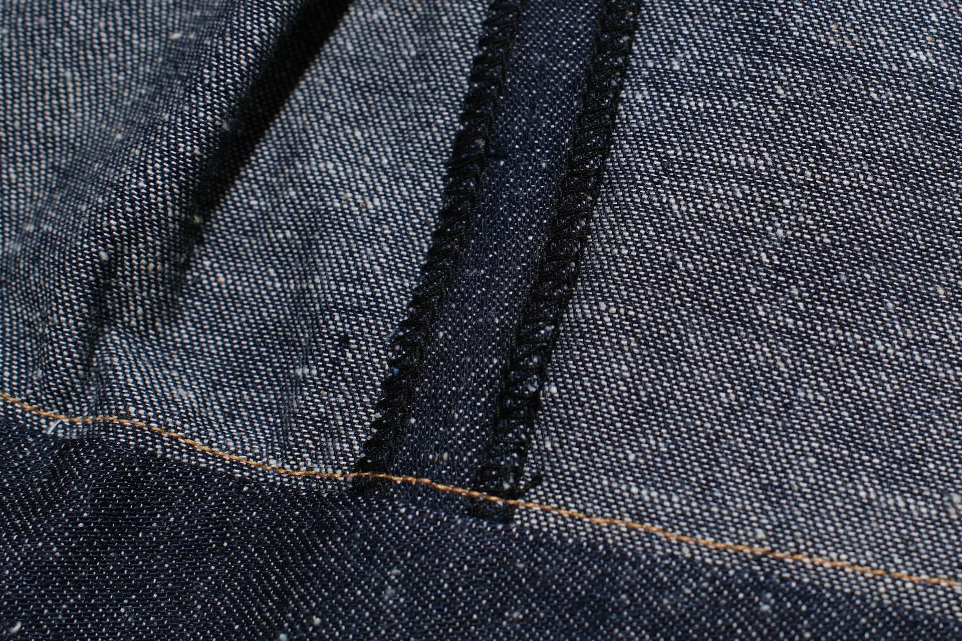 Warehouse 11oz "Greenebaum" Leather Bound Indigo Dyed Denim Blouse