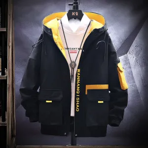 Windbreak Plus Velvet Thick Warm Windproof Hooded Jacket for Men