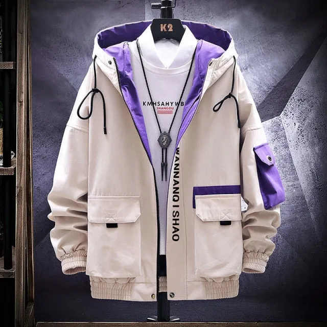 Windbreak Plus Velvet Thick Warm Windproof Hooded Jacket for Men