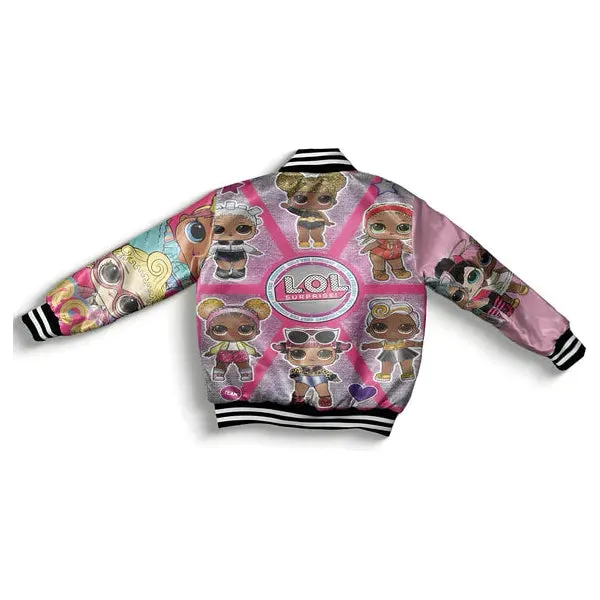 Women Glitter Doll Bomber