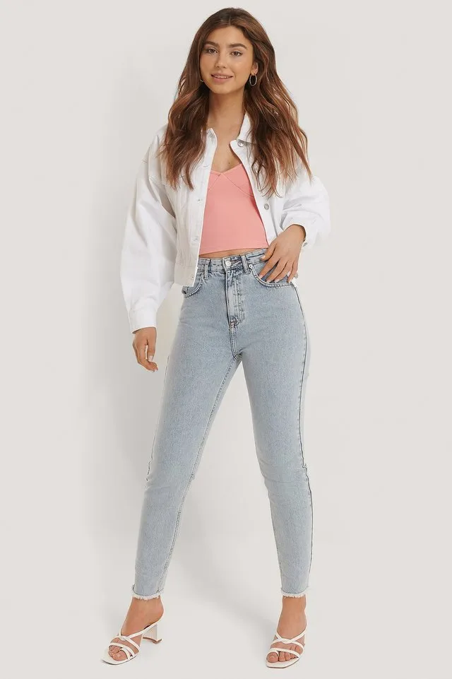Women White Solid Jacket