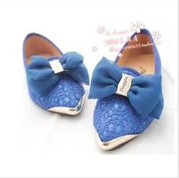 Women's Casual Lace Pointed Toe Flats Shoes In 3 Colors