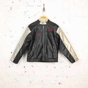 Women's Harley Davidson Leather Bomber Jacket - Black - Women's L
