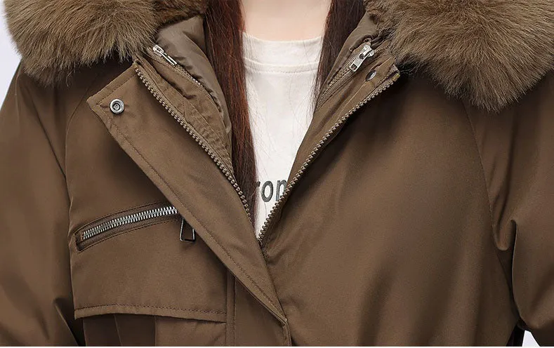 Women's Hooded Full Zip Parka Featuring Stain-Resistant Fabric