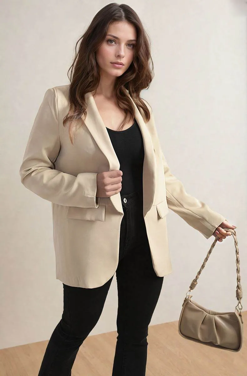 Womens Leopard Print Blazer Jacket