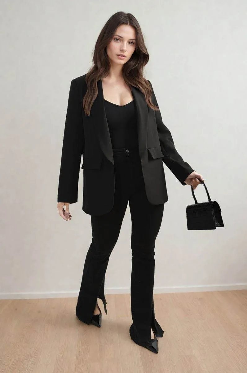 Womens Leopard Print Blazer Jacket