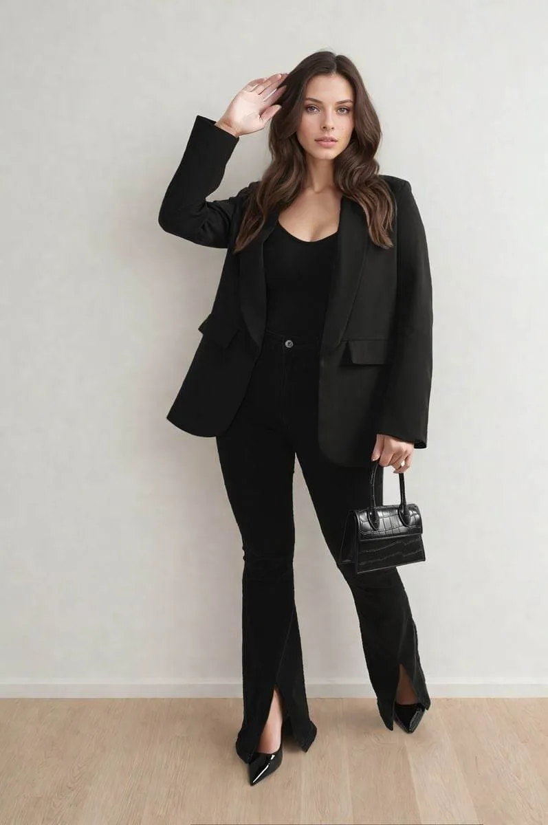 Womens Leopard Print Blazer Jacket