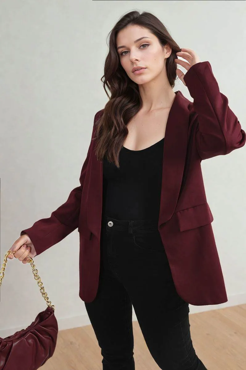 Womens Leopard Print Blazer Jacket