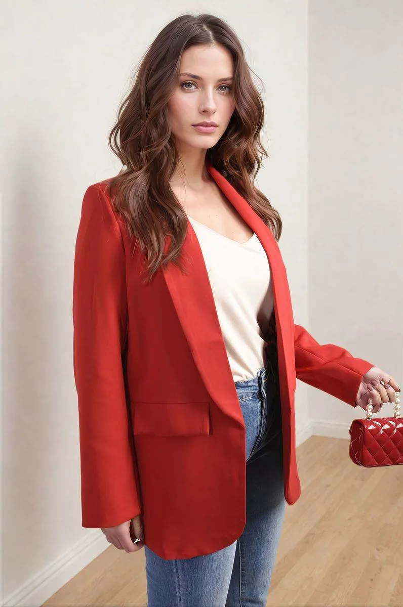 Womens Leopard Print Blazer Jacket