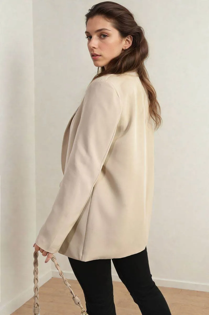 Womens Leopard Print Blazer Jacket