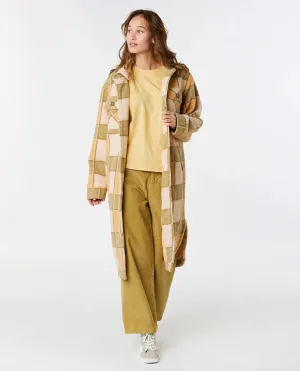 Women's Long Line Check Jacket