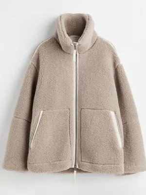 Women's plush fleece winter jacket - Rianne