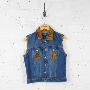 Womens Sleeveless Ralph Lauren Denim Jacket - Blue - Womens M