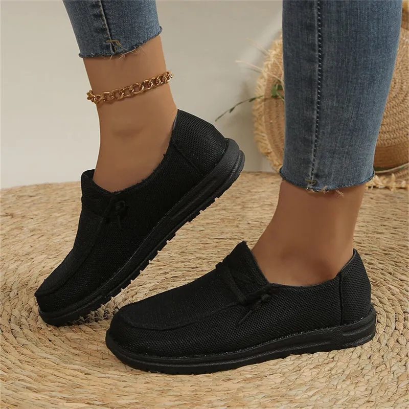 Women's Summer Breathable Flats Cloth Loafers